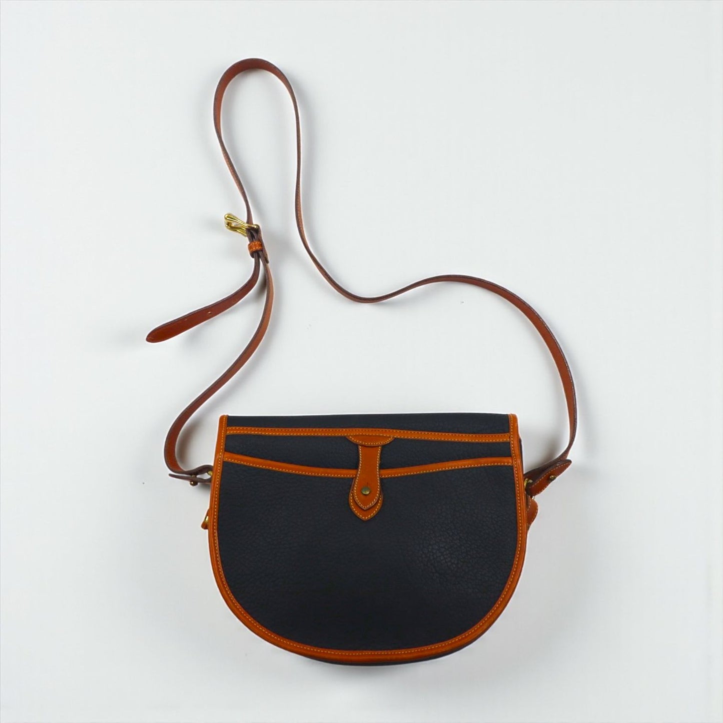 DOONEY & BOURKE USA製 ショルダーバッグ ネイビー レザー ALL WEATHER LEATHER シボ革