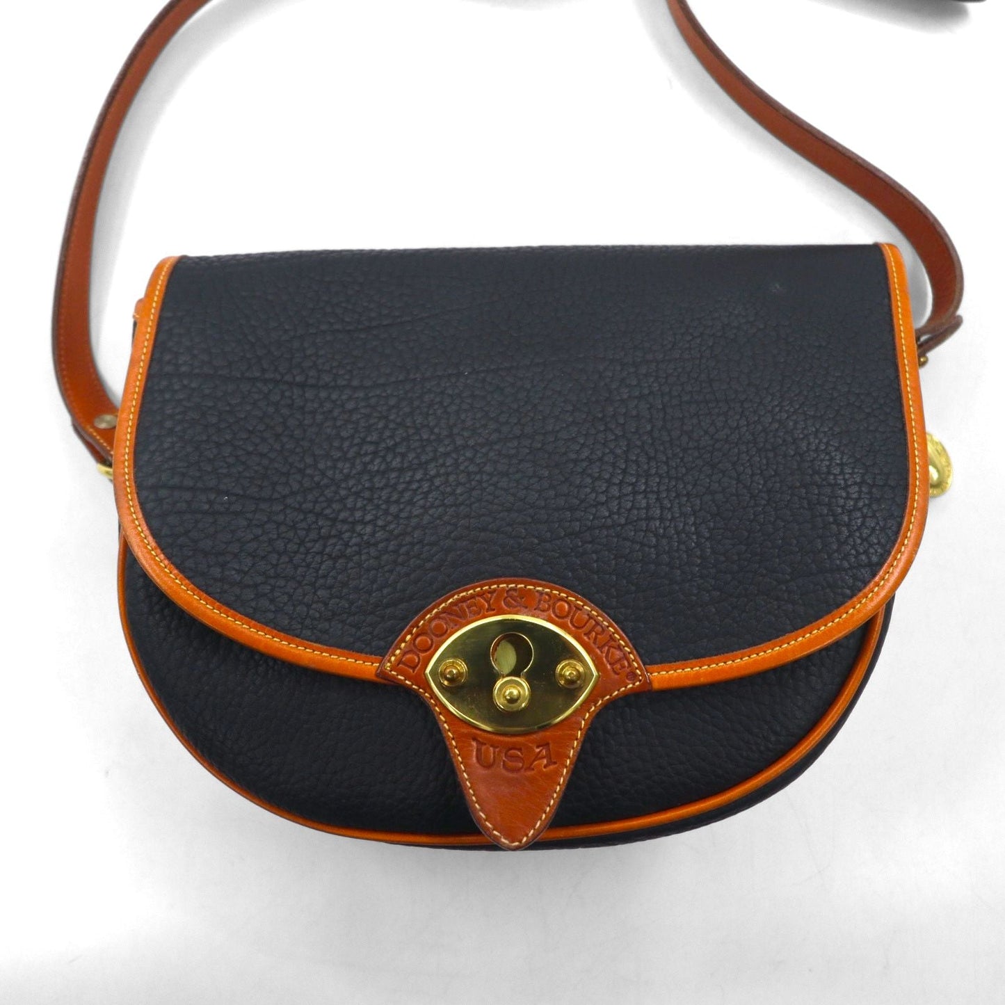 DOONEY & BOURKE USA製 ショルダーバッグ ネイビー レザー ALL WEATHER LEATHER シボ革