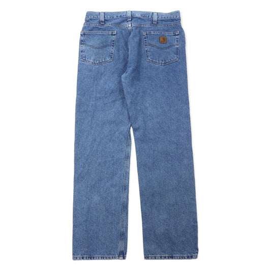 Carhartt Traditional Fit Denim Pants, Size 36, Blue Cotton, B480LVB, Made in Mexico