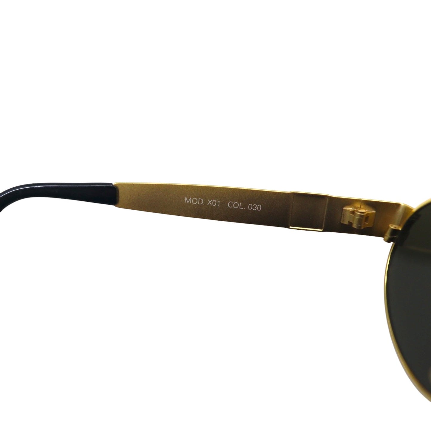 GIANNI VERSACE Vintage Italian Made Medusa Gunmetal Sunglasses, Oval, Gold, X01 58M