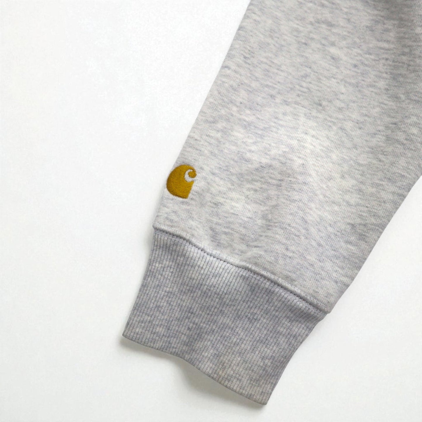 Carhartt WIP Hooded Chase Sweatshirt, Size L, Solid Color, Pocket, Fleece-Lined, I015897, Made in Bulgaria