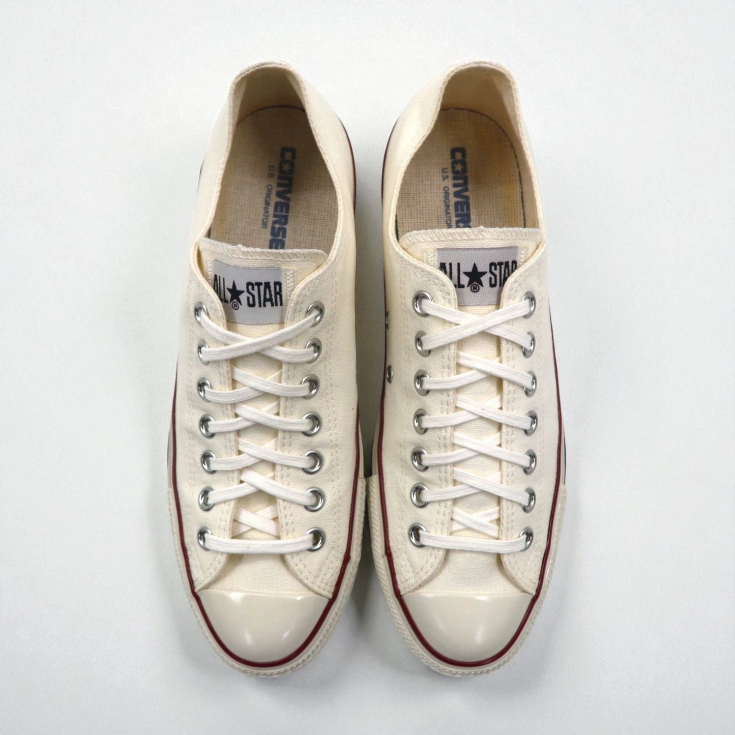 CONVERSE オールスター ALL STAR U.S. ORIGINATOR ローカットスニーカー 27cm ホワイト キャンバス 1SD287 トリコロール