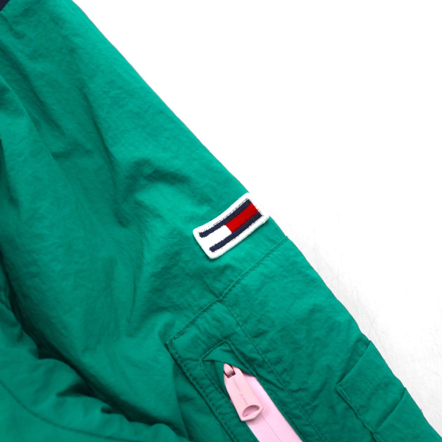TOMMY JEANS スタンドカラー インサレーション ジャケット M バイカラー 中綿 CONTRAST ZIP DW0DW08827