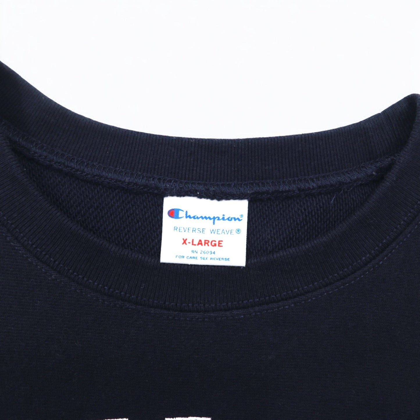 Champion Reverse Weave Arch Logo Sweatshirt, XL, Navy, C8-H009