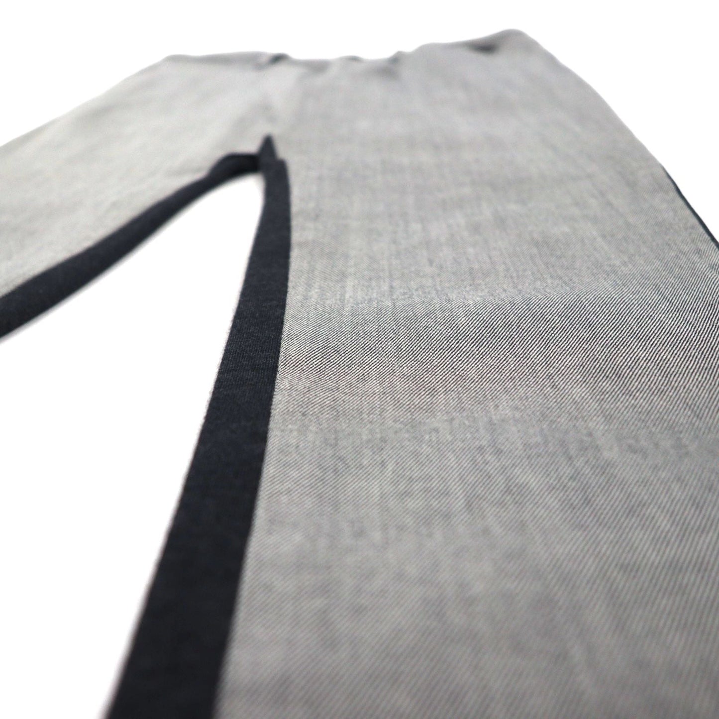 Y's ( Yohji Yamamoto ) 切替ジョガーパンツ デザイン スラックス S ウール 裾リブ ツートーン YP-P05-104 日本製
