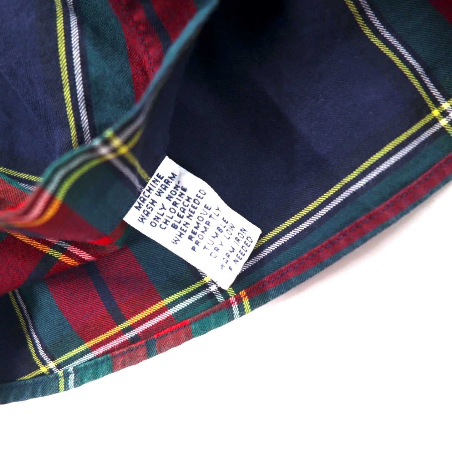 Ralph Lauren 90s Classic Fit Button-Down Shirt, Size XL, Red and Navy Check Cotton with Small Pony Embroidery