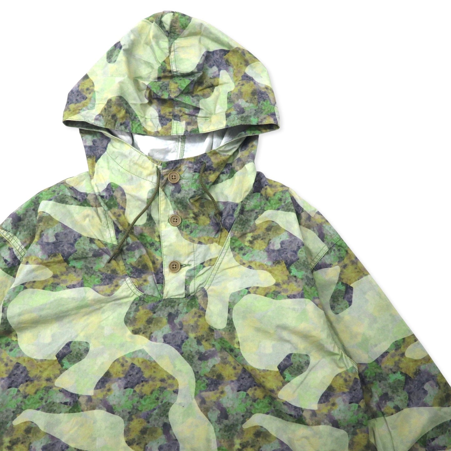 JOHNBULL Light Weather Anorak Parka, Snow Parka, Size M, Khaki Camouflage, Cotton, JM231S07