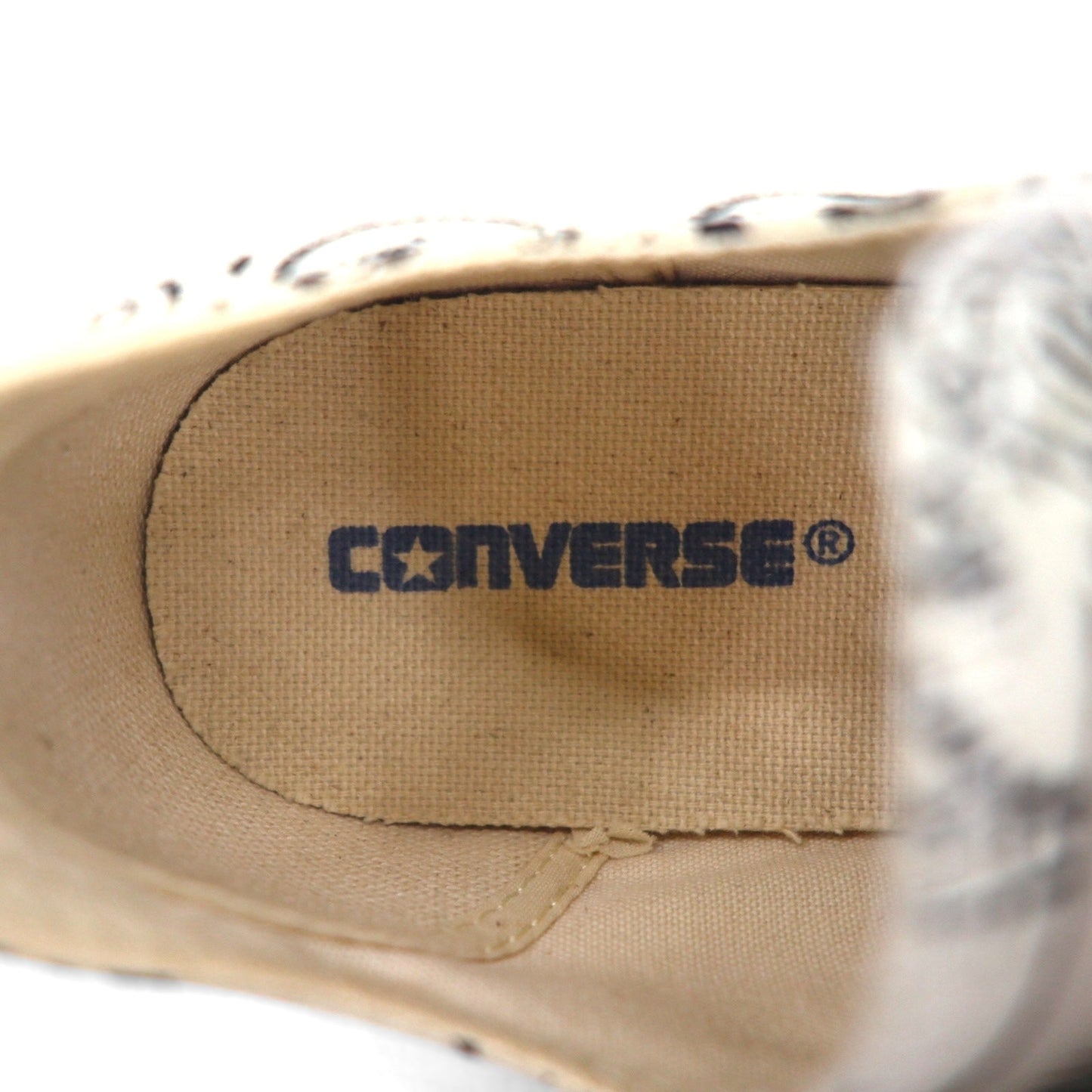 CONVERSE ALL STAR BANDANA OX Sneakers, Size 27.5cm, White, Paisley Pattern, 1SC825