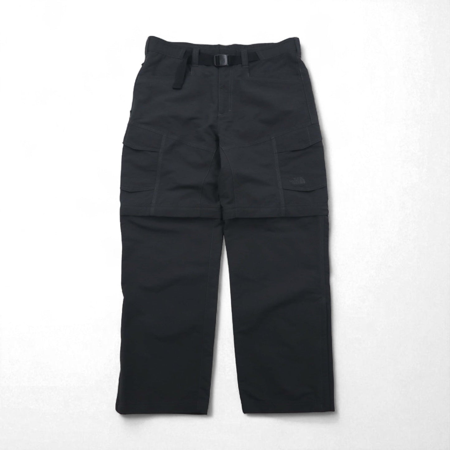 THE NORTH FACE Convertible 2-Way Wide Cargo Pants, Size M, Gray Nylon, US Standard, Paramount Peak II, A4J0