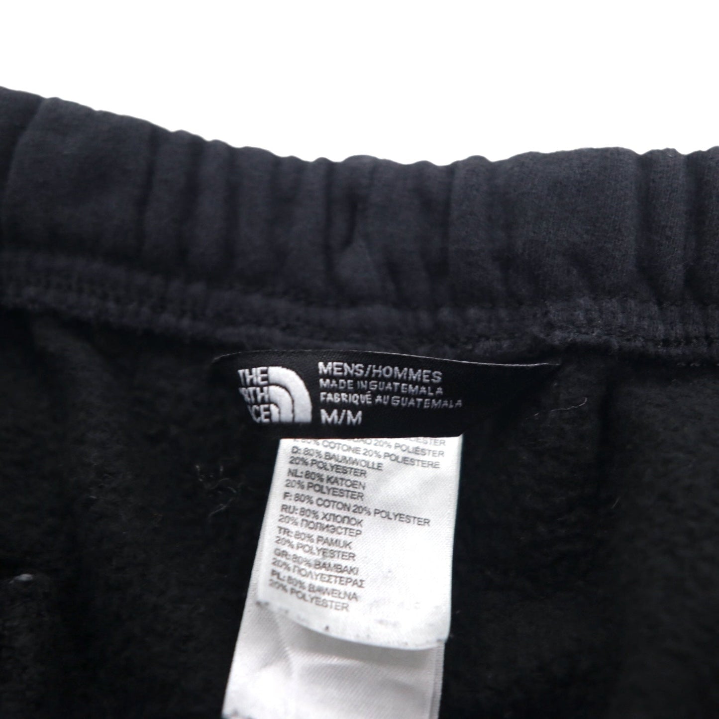 THE NORTH FACE Flared Sweatpants, Size M, Black, Cotton, One-Point Logo Embroidery, US Standard