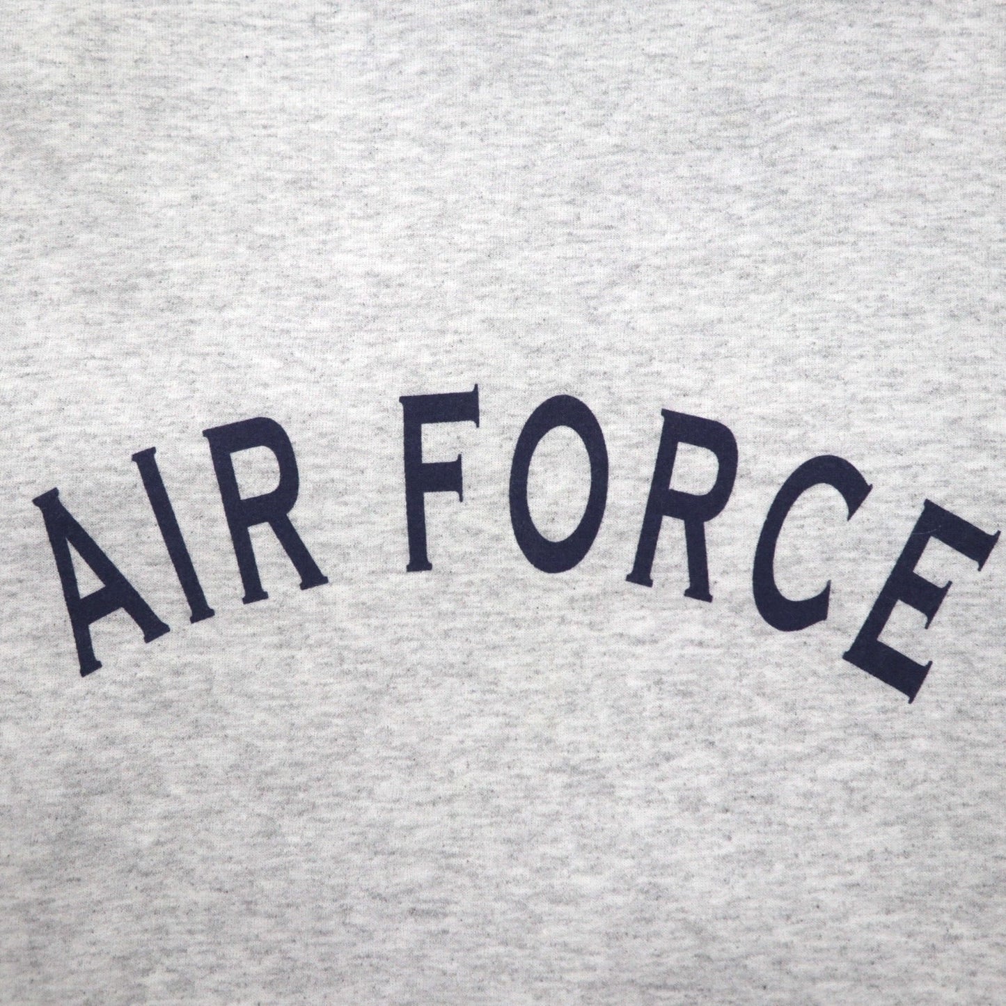 US AIR FORCE 米軍 トレーニング スウェット トレーナー XL ライトグレー 裏起毛 アーチロゴ ミリタリー 8415-01-407-2788