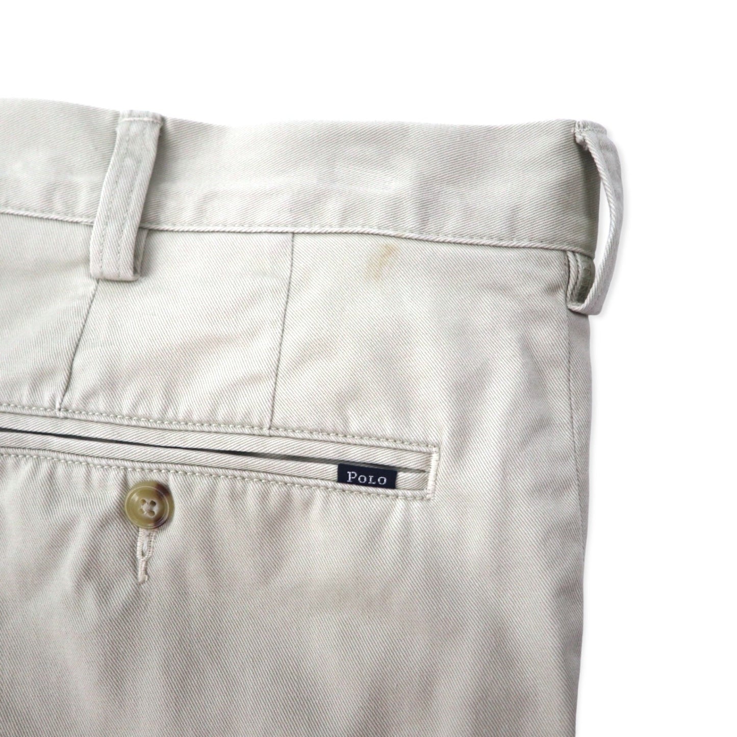 POLO RALPH LAUREN Short Chino Pants, Size 38, Beige, Cotton