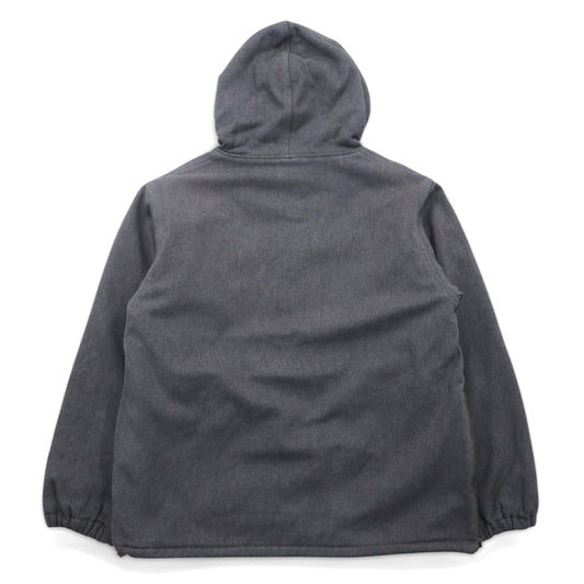 BROWN by 2-tacs Padded Anorak Parka, Size M, Gray, Half-Zip, B8-J003, Made in Japan