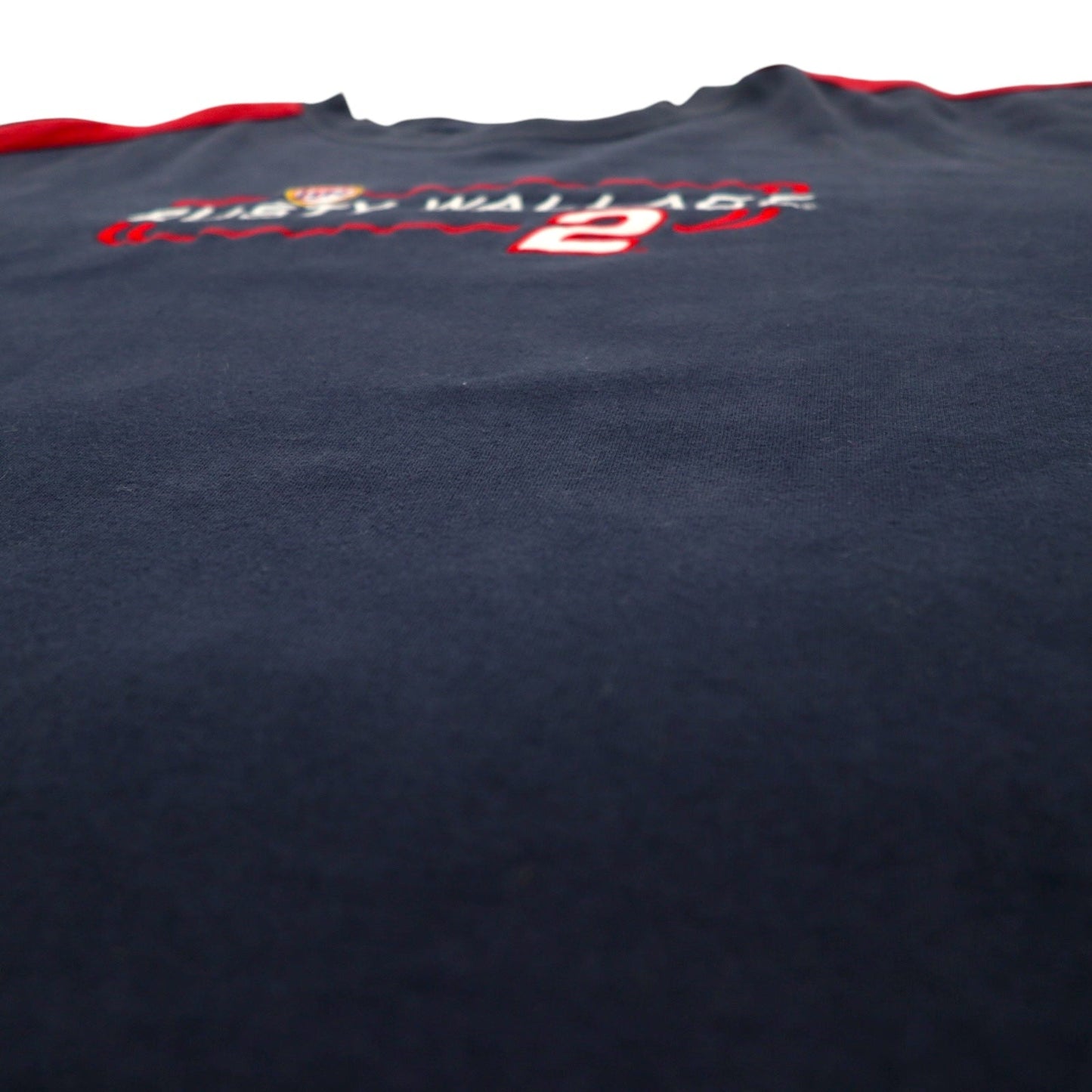 90s CHASE AUTHENTICS Racing Embroidered Sweatshirt, XL, Navy Cotton, Rusty Wallace
