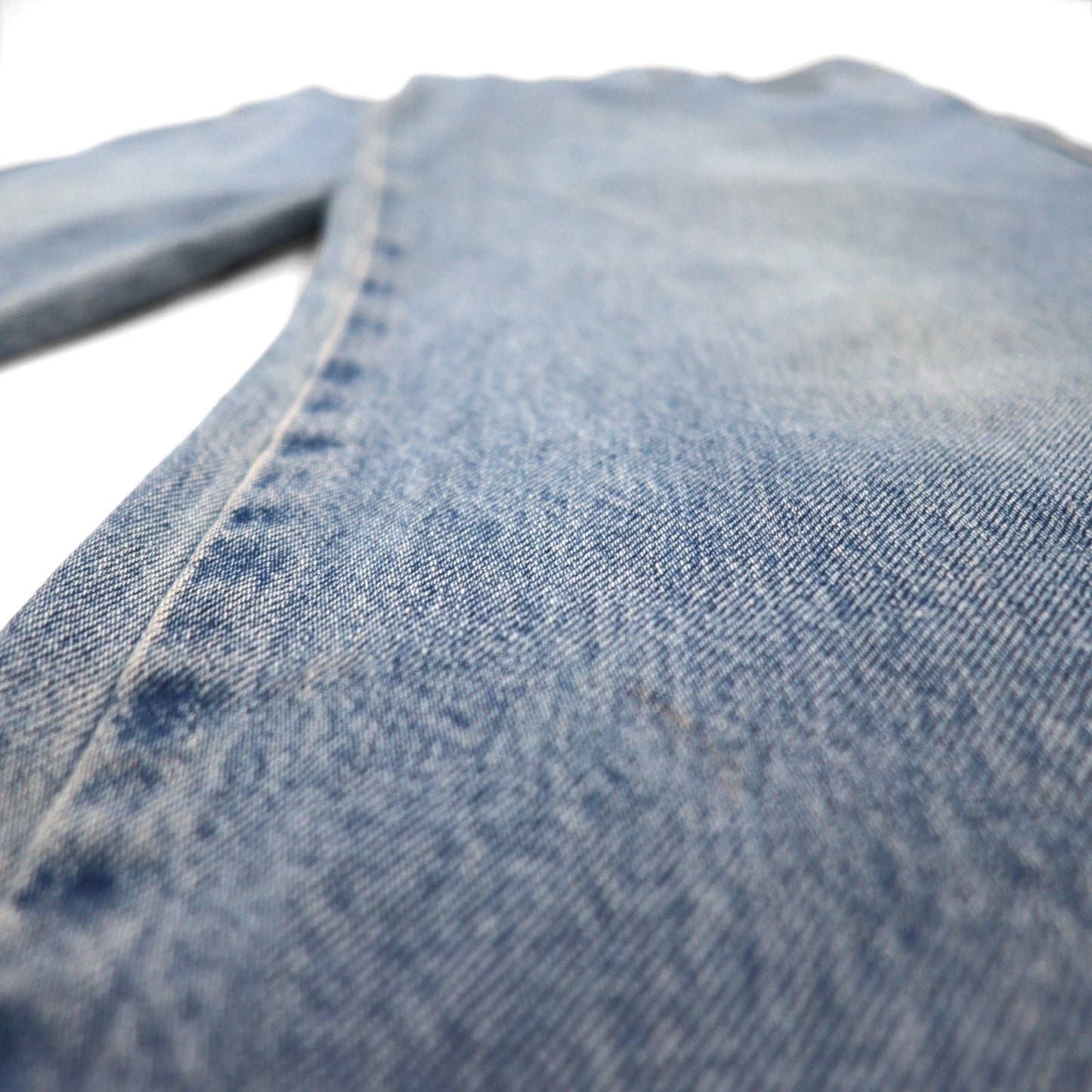 HARLEY DAVIDSON Relaxed Fit Tapered Denim Pants, Size L, Indigo, Zipper Fly, Leather Patch, Made in Mexico