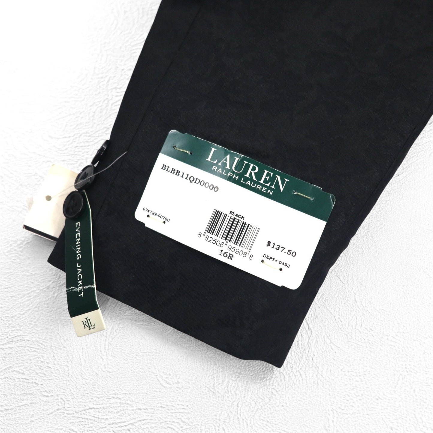LAUREN RALPH LAUREN 花柄 2B イブニング ドレス ジャケット スーツ XL ブラック 未使用品
