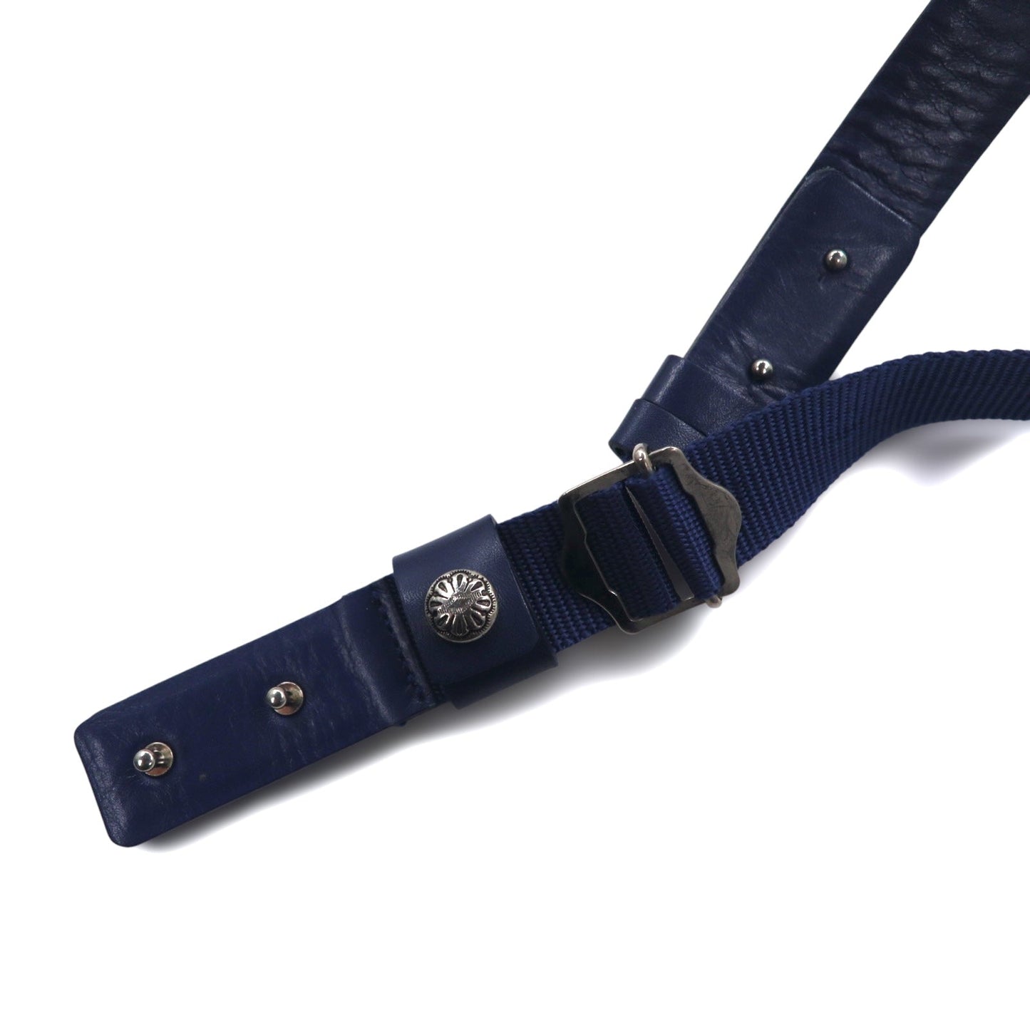 TOGA VIRILIS Belt Bag, Waist Bag, Body Bag in Yellow and Navy with Metal Conchos