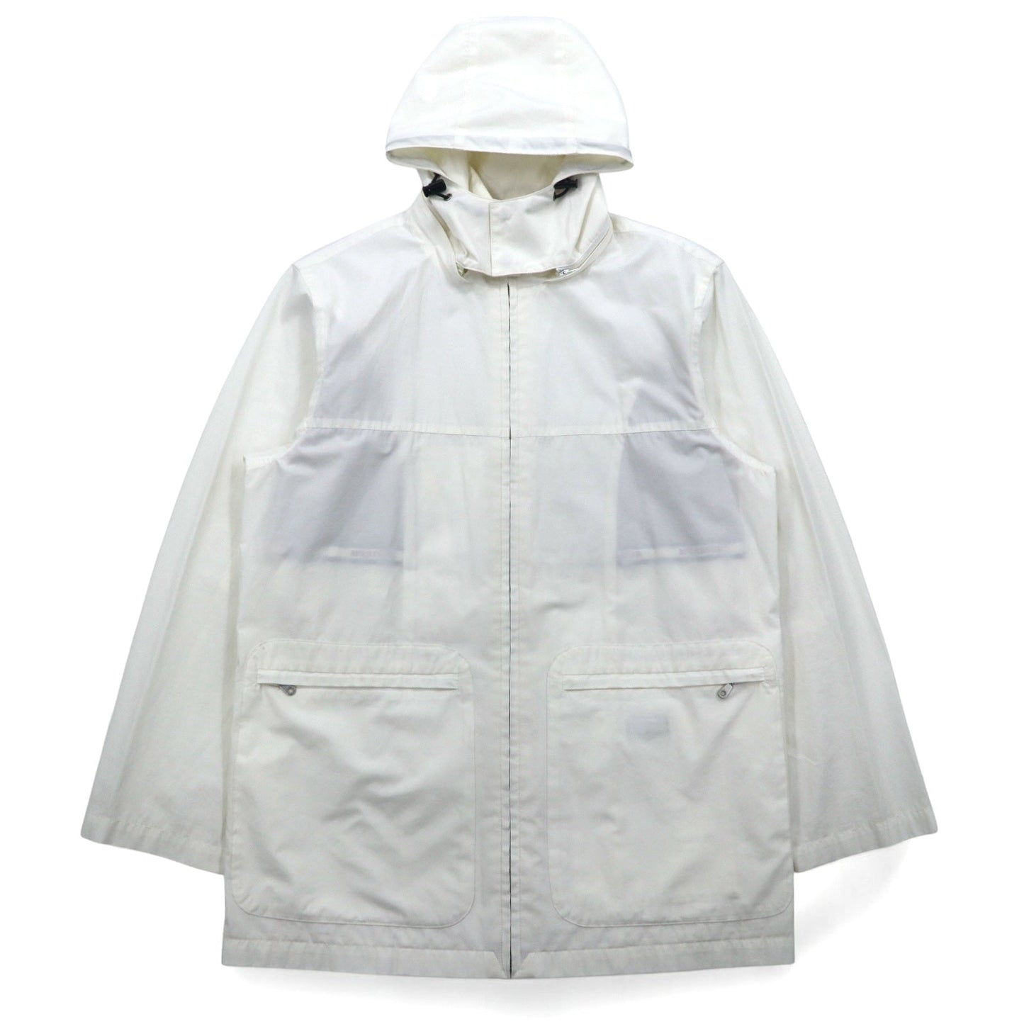 McGREGOR 90s Detachable Hooded Mountain Parka, Size M, White, Cotton and Polyester, Made in Japan