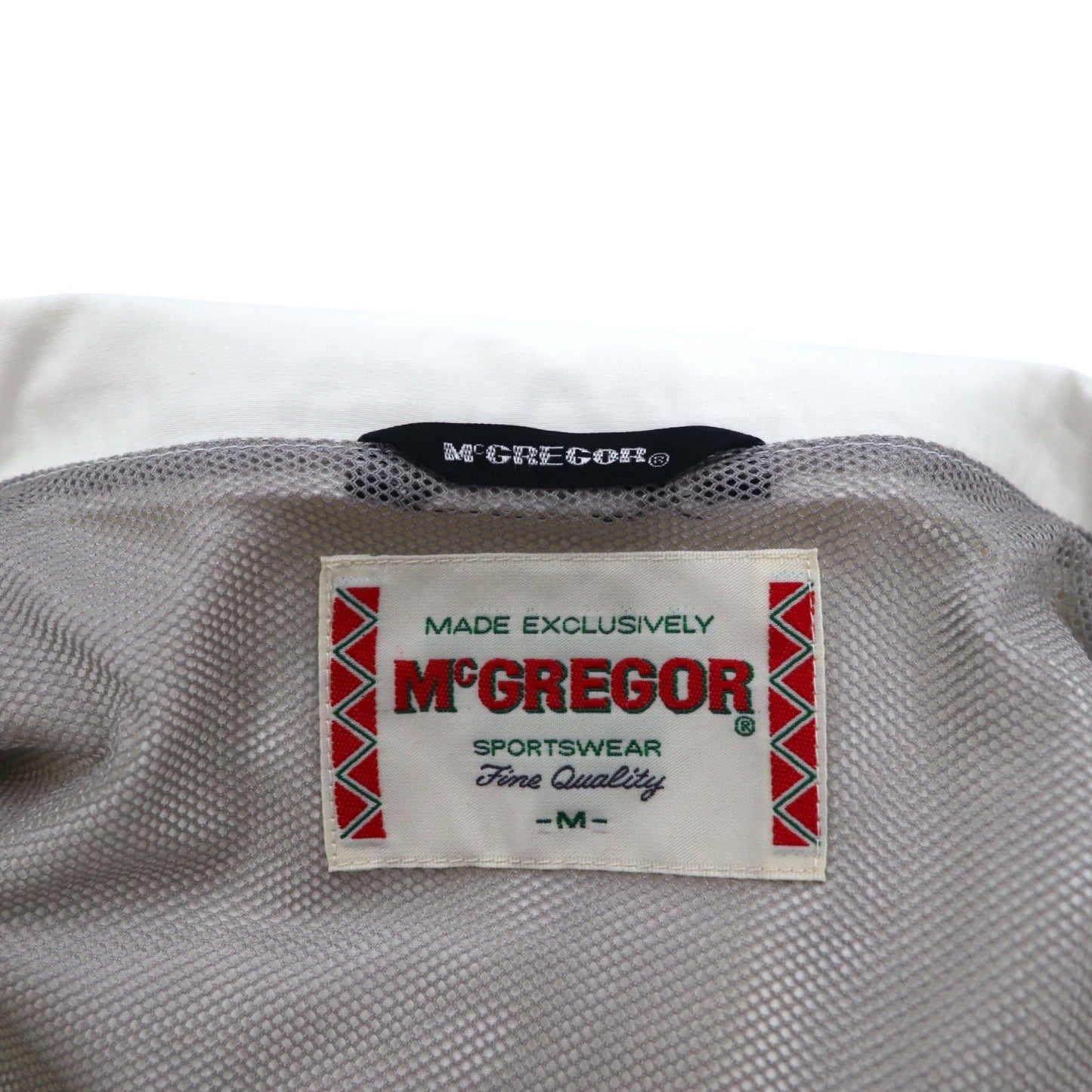 McGREGOR 90s Detachable Hooded Mountain Parka, Size M, White, Cotton and Polyester, Made in Japan