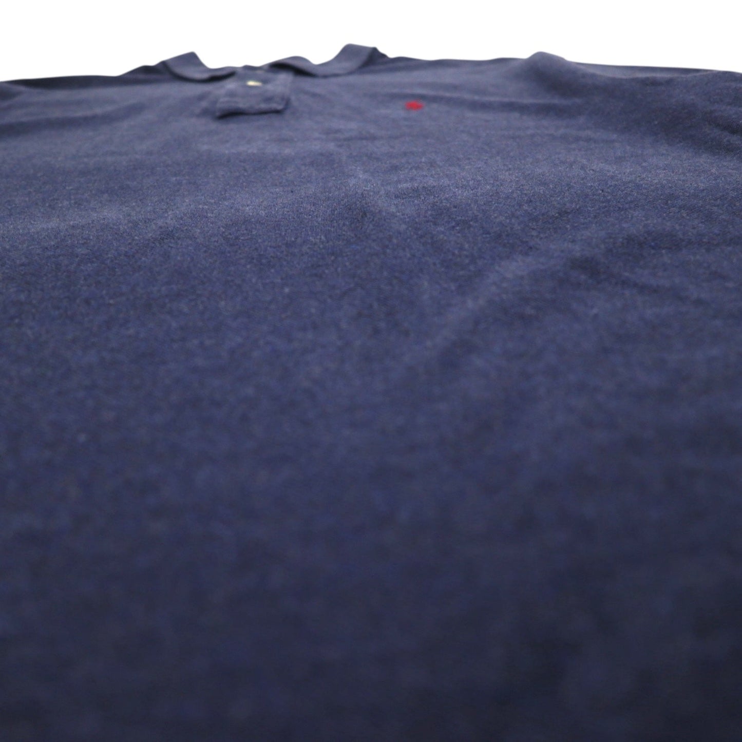 POLO RALPH LAUREN Polo Shirt, Size L, Navy Cotton, Pique, Small Pony Embroidery