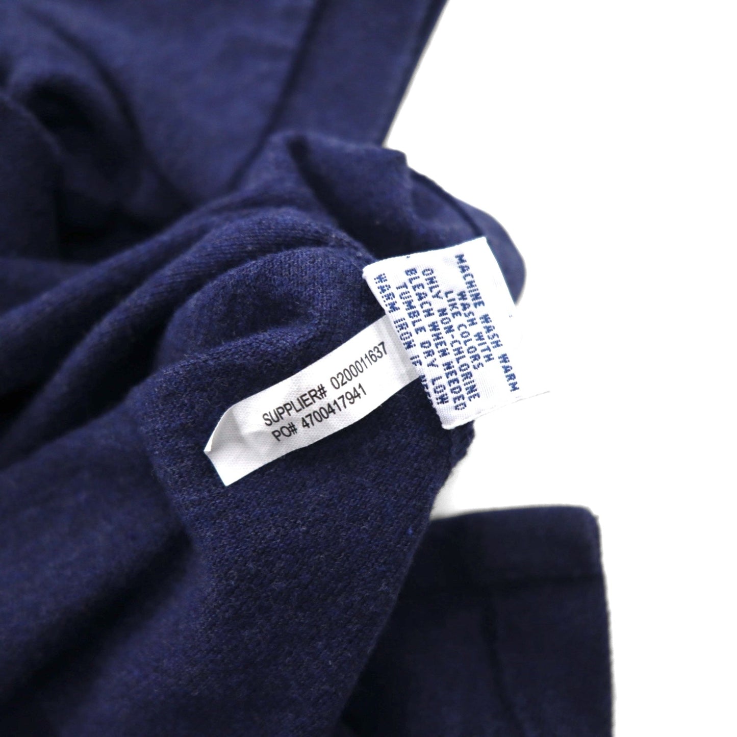 POLO RALPH LAUREN Polo Shirt, Size L, Navy Cotton, Pique, Small Pony Embroidery