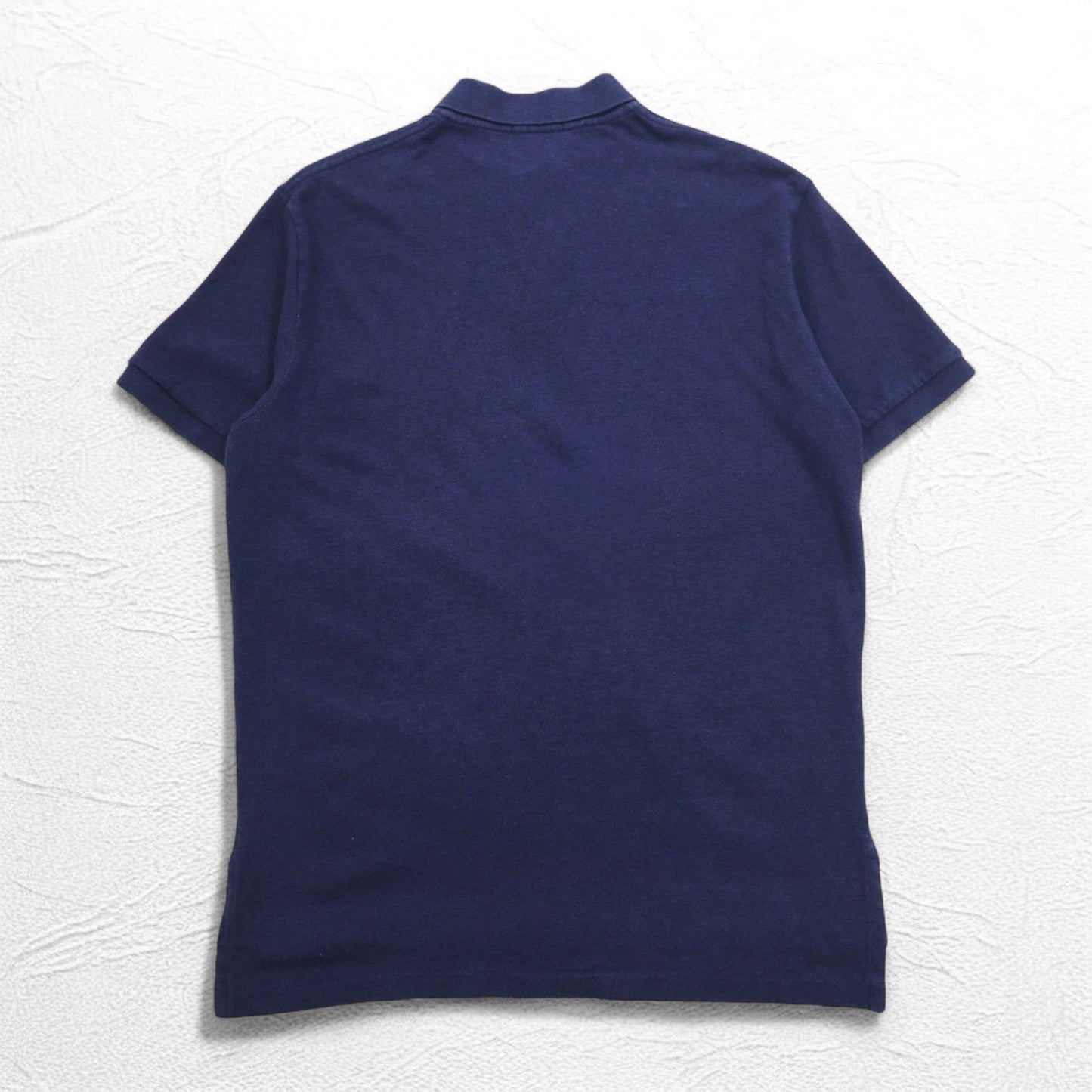 POLO RALPH LAUREN Polo Shirt, Size L, Navy Cotton, Pique, Small Pony Embroidery