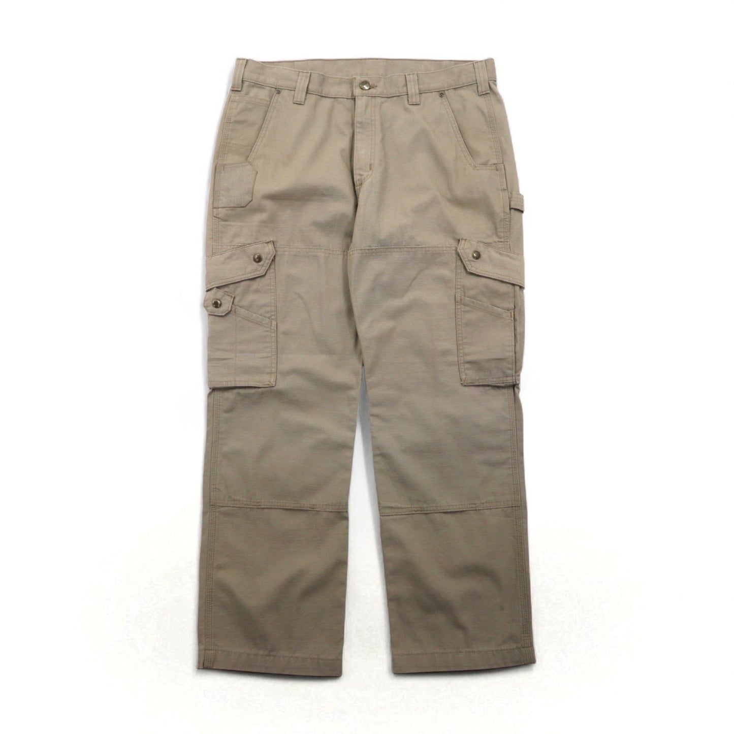 Carhartt Relaxed Fit Ripstop Double-Front Work Cargo Pants, Size L, Beige. Cotton Ripstop Relaxed Fit Double-Front Cargo Work Pant, B342 DES.