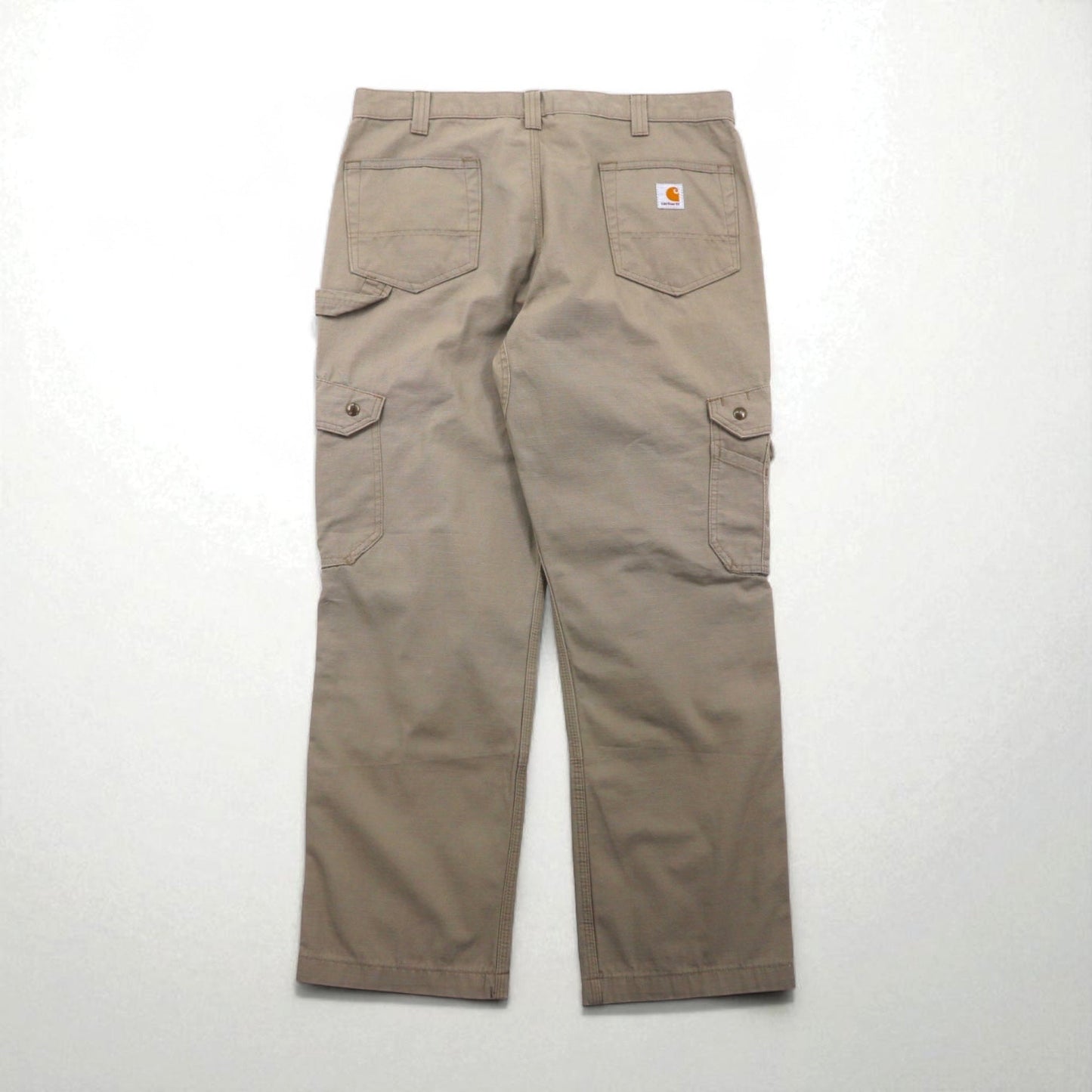 Carhartt Relaxed Fit Ripstop Double-Front Work Cargo Pants, Size L, Beige. Cotton Ripstop Relaxed Fit Double-Front Cargo Work Pant, B342 DES.