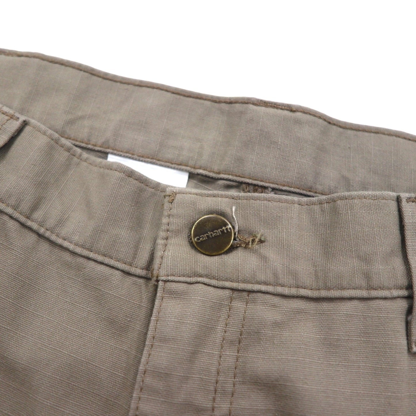 Carhartt Relaxed Fit Ripstop Double-Front Work Cargo Pants, Size L, Beige. Cotton Ripstop Relaxed Fit Double-Front Cargo Work Pant, B342 DES.