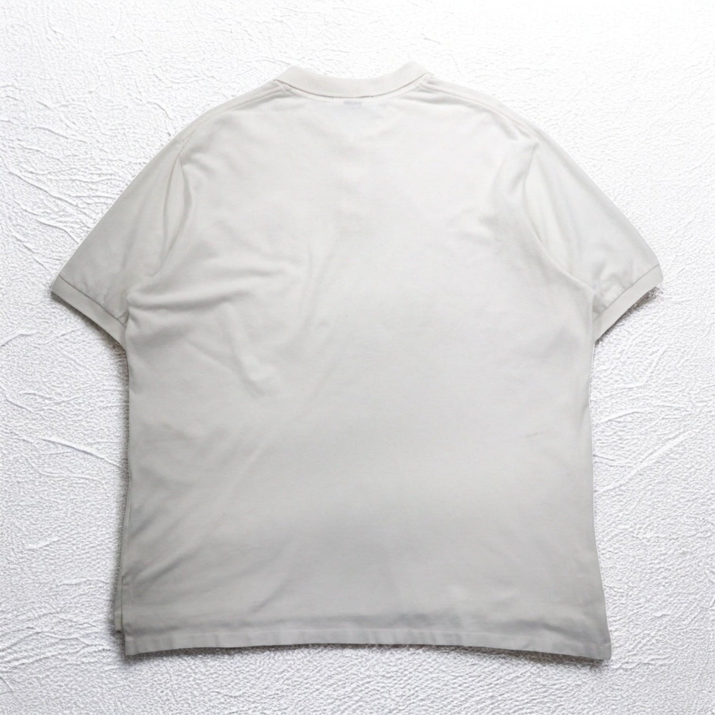 Polo by Ralph Lauren 90年代 ポロシャツ 2XL ビッグサイズ ホワイト 鹿の子 ポニー刺繍