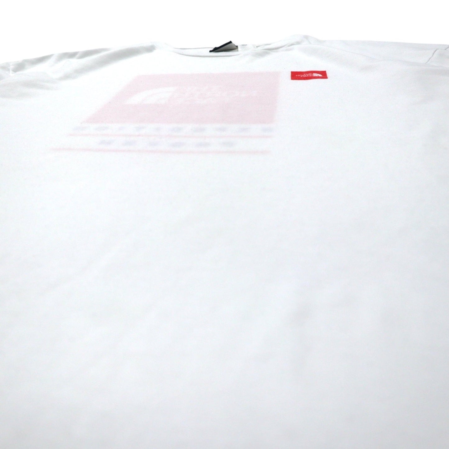THE NORTH FACE USA Box Logo Print T-Shirt, XL, White, Polyester, Big Size