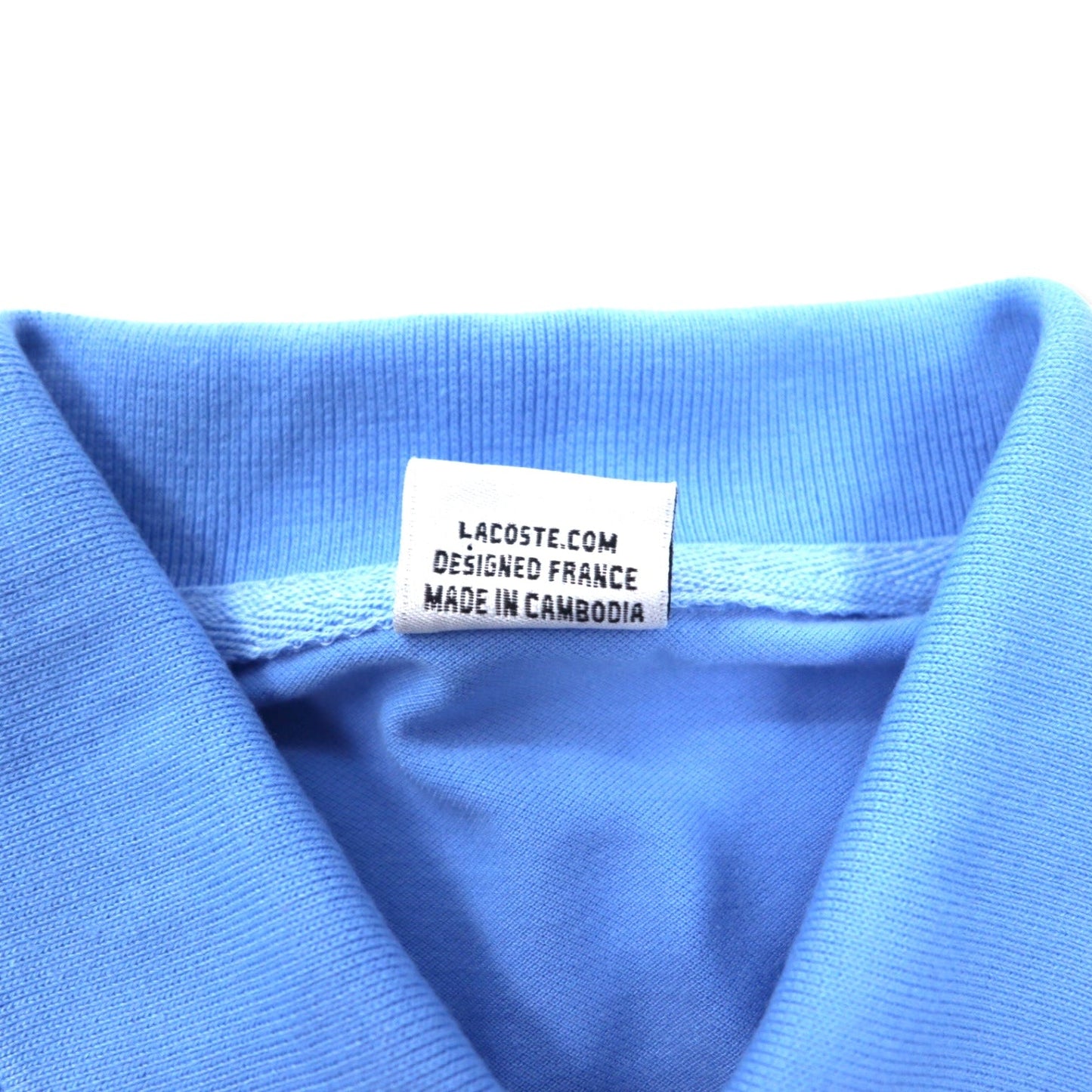 LACOSTE Polo Shirt, Size 5, Blue, Cotton and Polyester, French Design, One-Point Logo