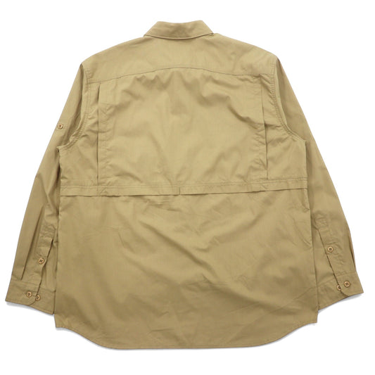 Carhartt FORCE Relaxed Fit Button-Down Work Shirt, Size XL, Beige, Polyester, Ridgefield Solid L/S Shirt (102418)