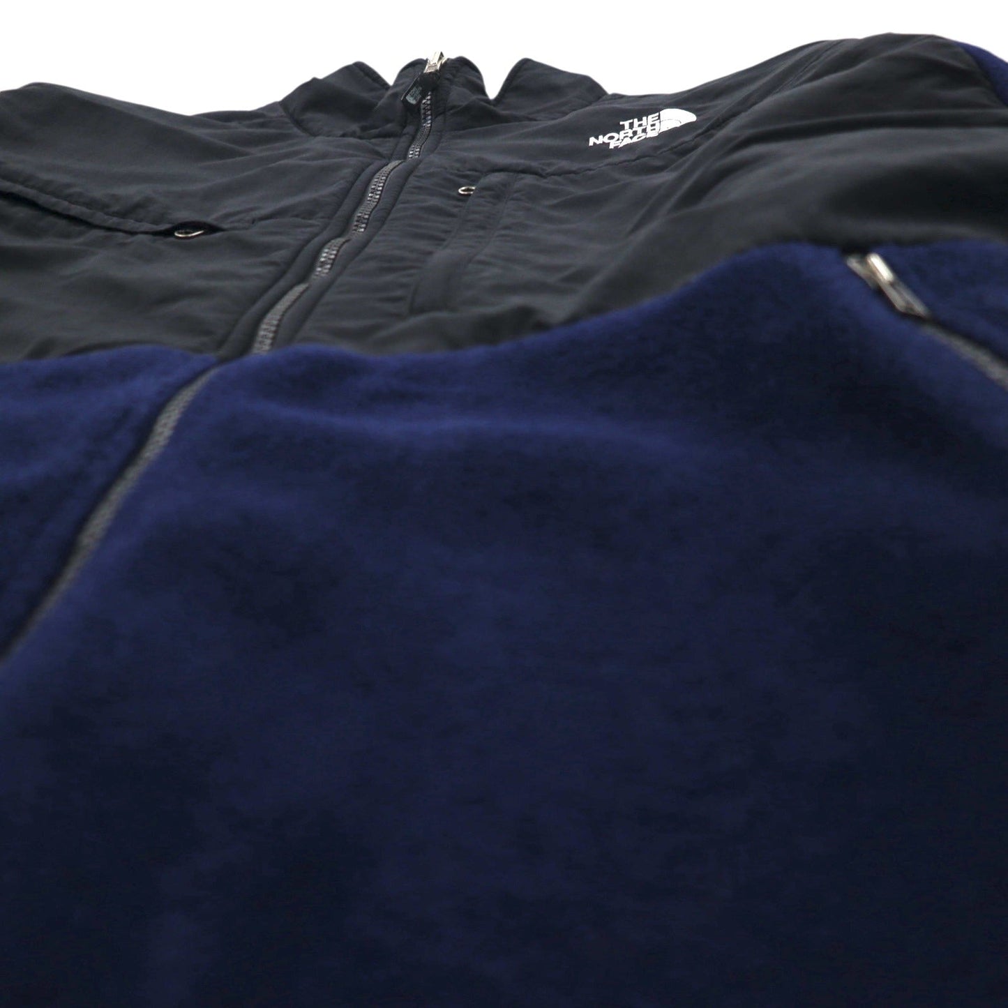 THE NORTH FACE デナリジャケット POLARTEC ポーラテック フリースジャケット XL ネイビー ナイロン切替 A193
