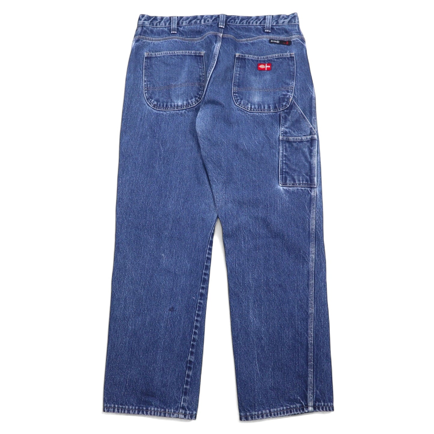 DICKIES FR Flame-Resistant Wide-Leg Baggy Painter Pants, Size 40, Blue, Cotton, Made in Mexico