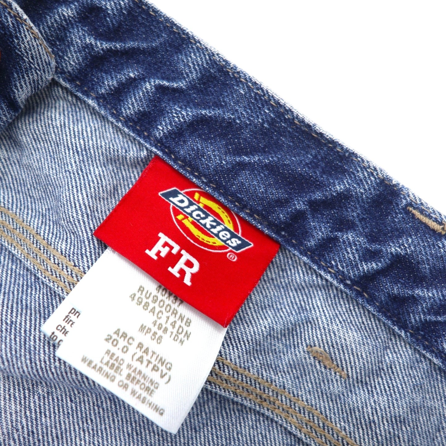 DICKIES FR Flame-Resistant Wide-Leg Baggy Painter Pants, Size 40, Blue, Cotton, Made in Mexico