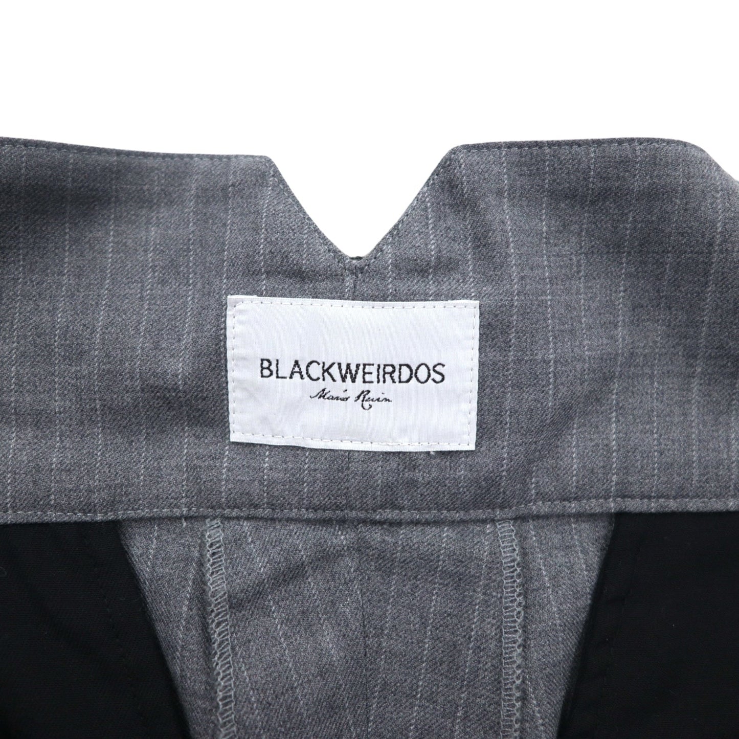Blackweirdos ボンテージ スラックス パンツ XL グレー  Deformed Bondage pants 日本製