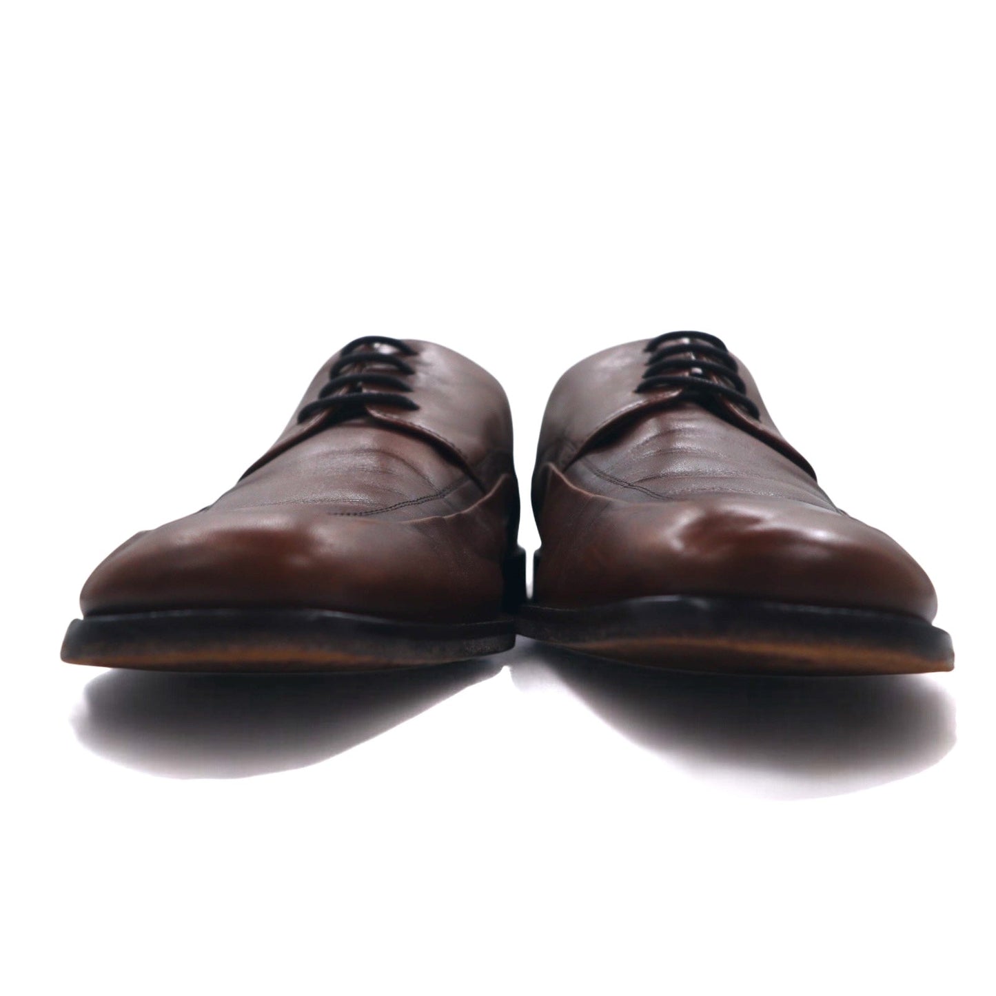 JOHNSTON & MURPHY U-Tip Dress Shoes, Size 27cm, Brown Leather, 015-6702