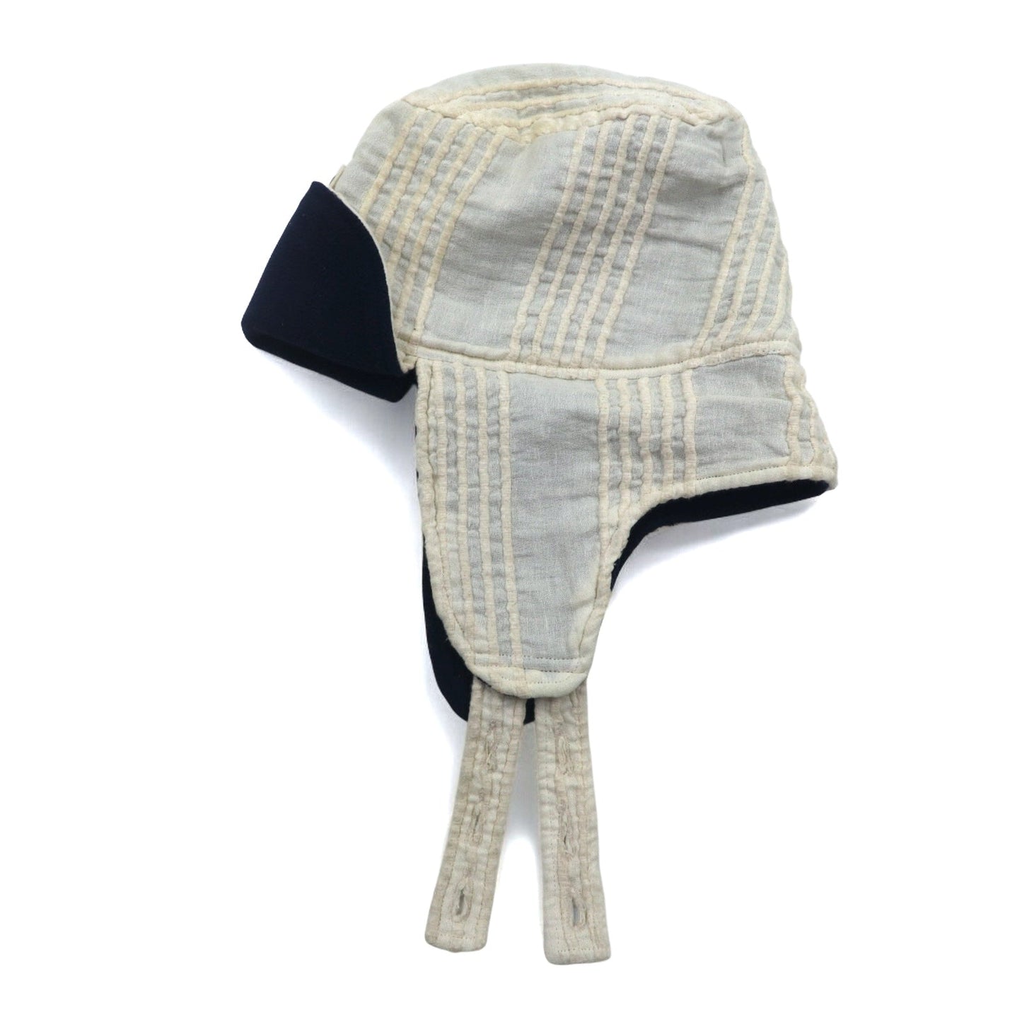 Leh Flight Cap with Earflaps, Natural Free, Fleece Lining, LEH 895