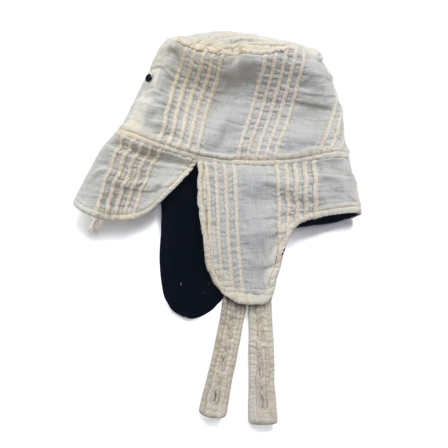 Leh Flight Cap with Earflaps, Natural Free, Fleece Lining, LEH 895