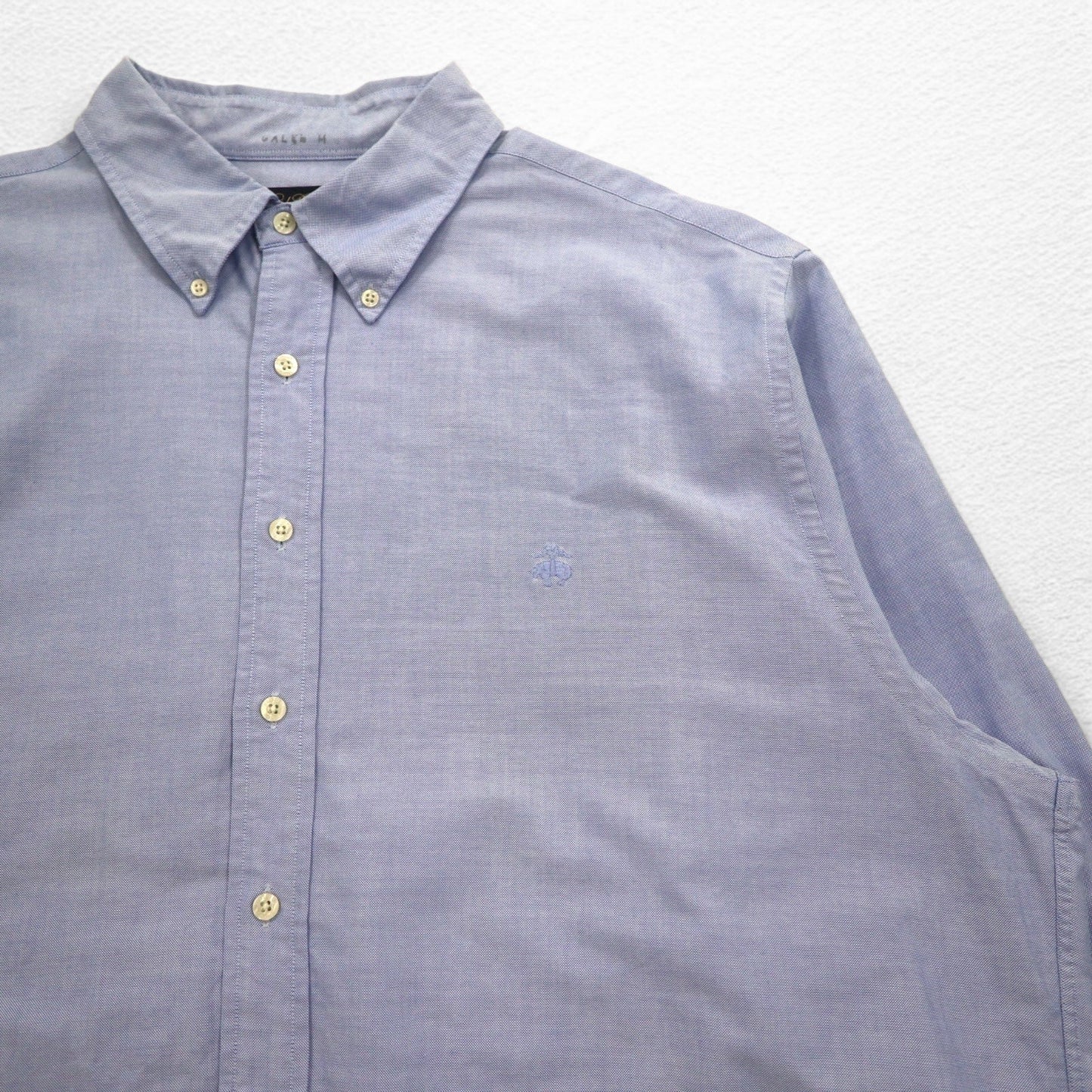 Brooks Brothers Supima Cotton Oxford Button-Down Shirt, Blue, 2XL, Oversized, with One-Point Logo