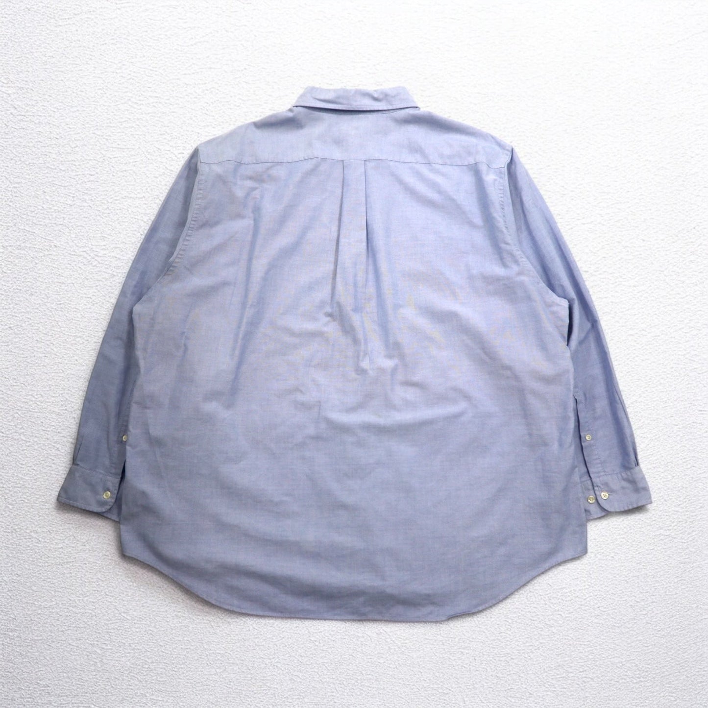 Brooks Brothers Supima Cotton Oxford Button-Down Shirt, Blue, 2XL, Oversized, with One-Point Logo