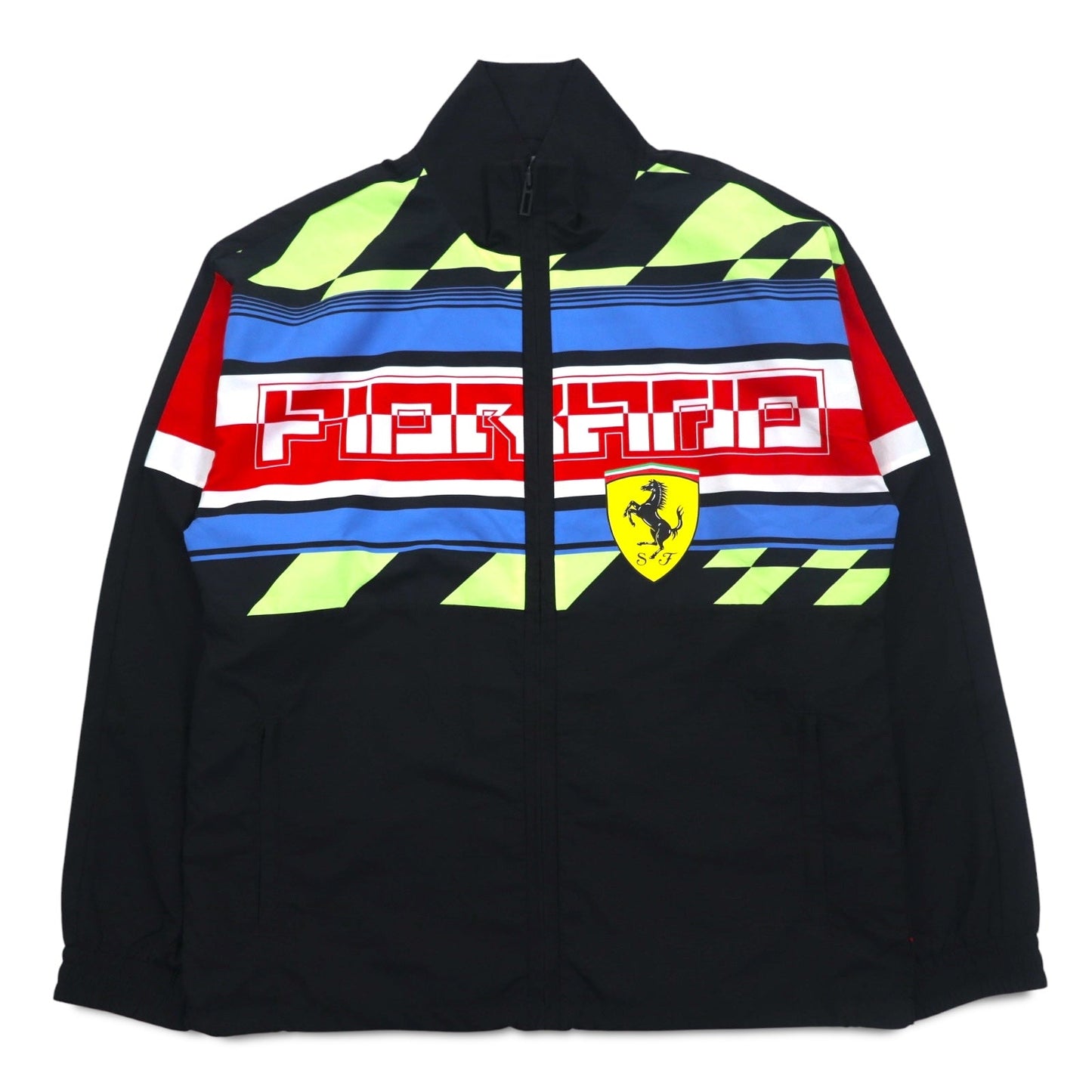 PUMA x Ferrari Street Woven Nylon Jacket, Black, Size L, 596137-02