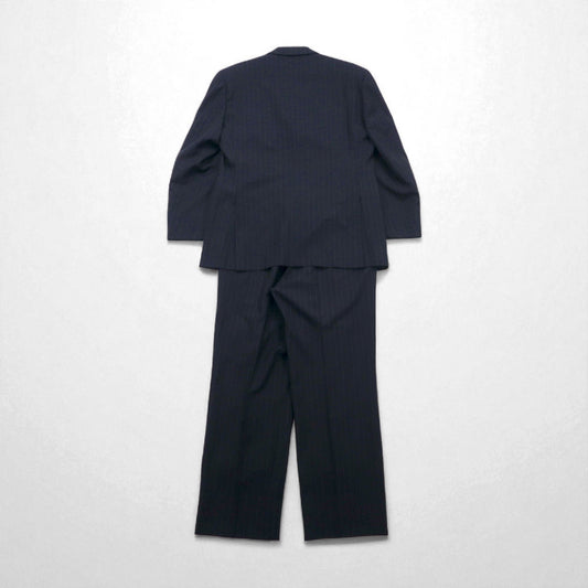 Brooks Brothers 3B スーツ セットアップ M ネイビー ストライプ ウール 日本製
