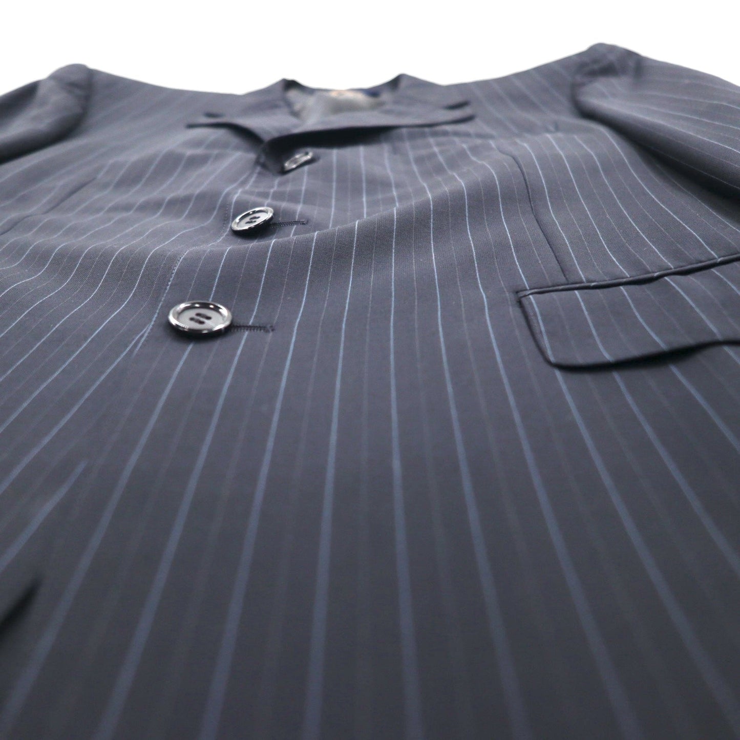 Brooks Brothers 3B Suit Set, Size M, Navy Striped Wool, Made in Japan