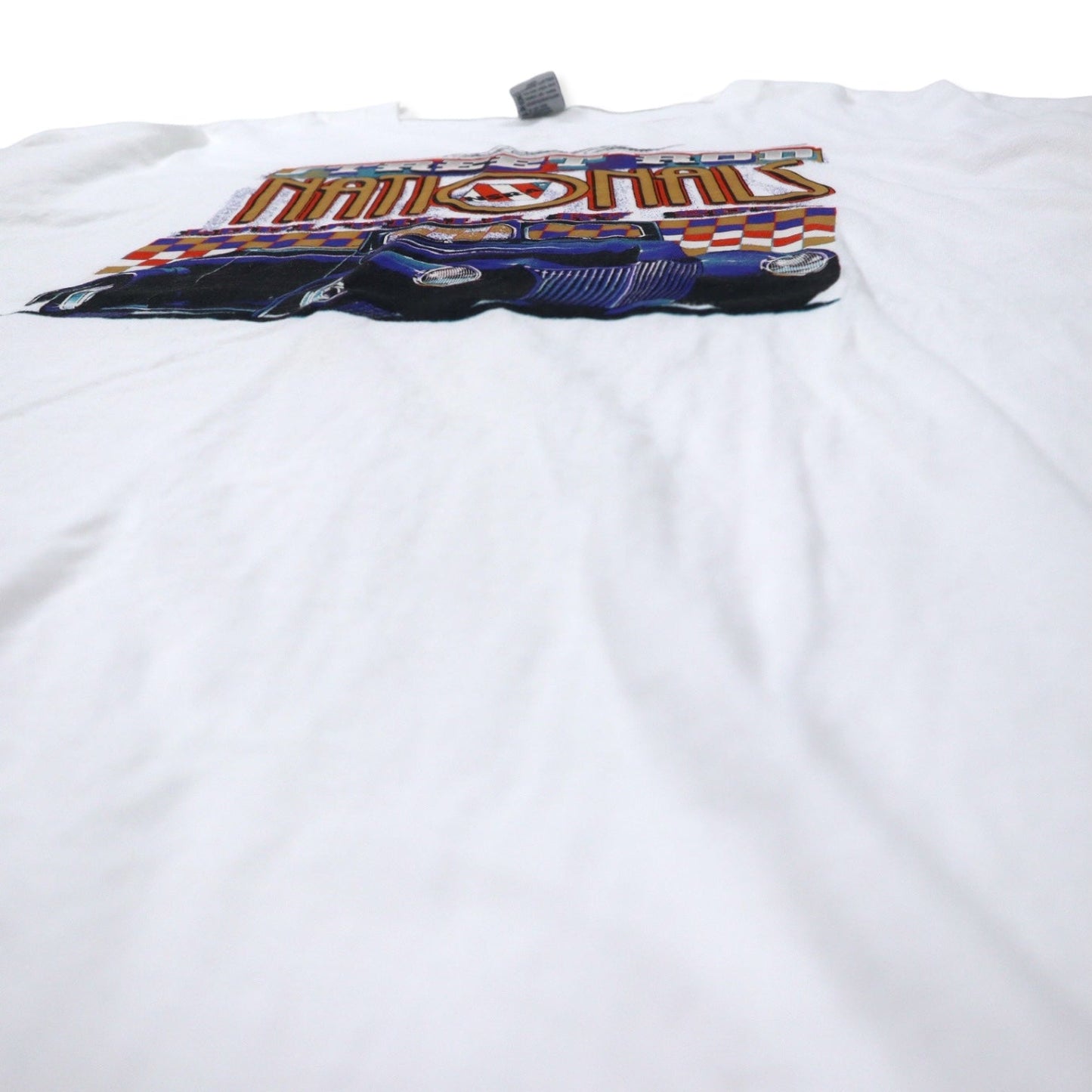 USA製 00年代 Cal Cru クラシックカー プリント Tシャツ 4XL ホワイト コットン STREET ROD NATIONALS ビッグサイズ