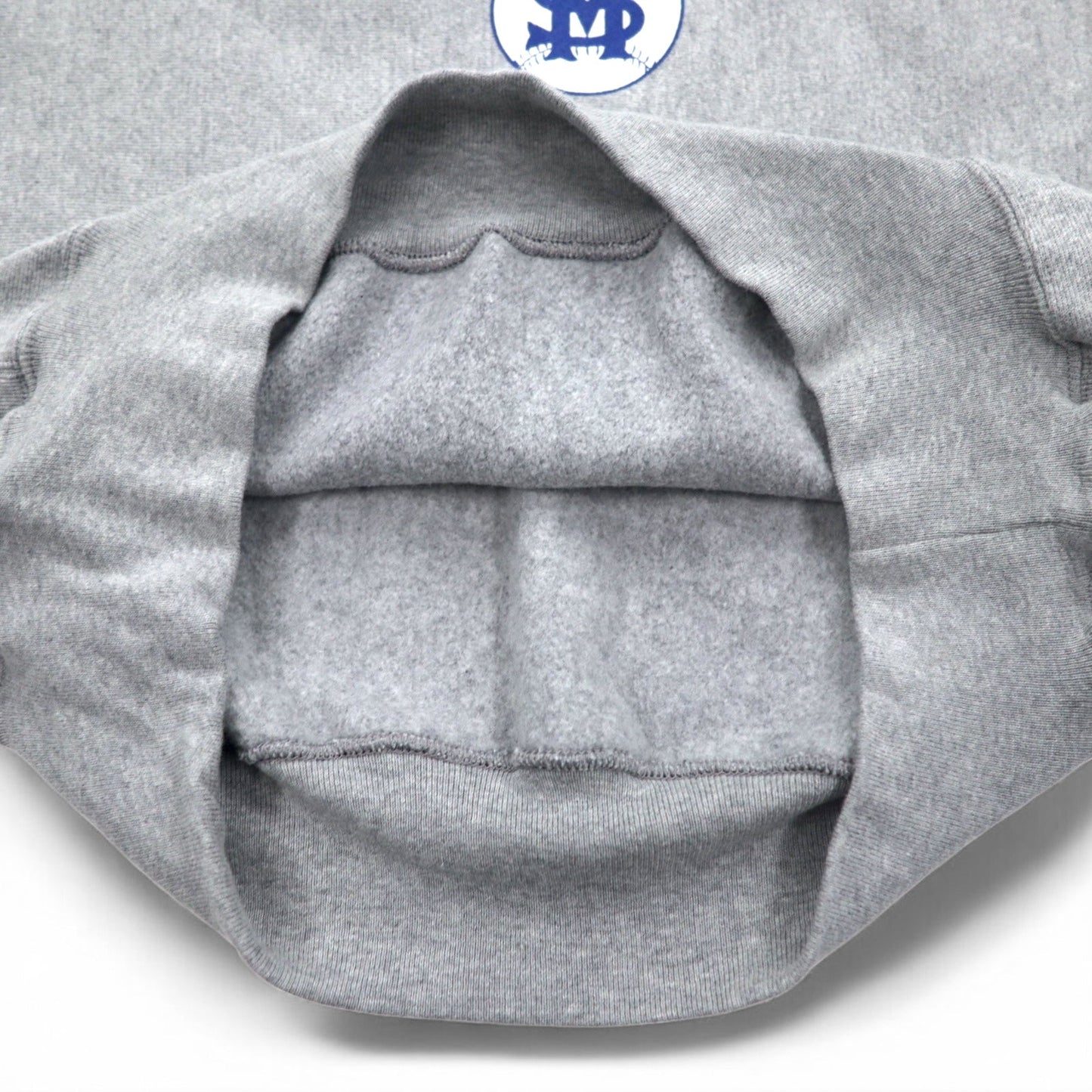 Champion プレミアム リバースウィーブ PREMIUM REVERSE WEAVE スウェット L グレー 裏起毛 カレッジプリント ST. MARY BASEBALL 3段プリント アーチロゴ エルサルバドル製