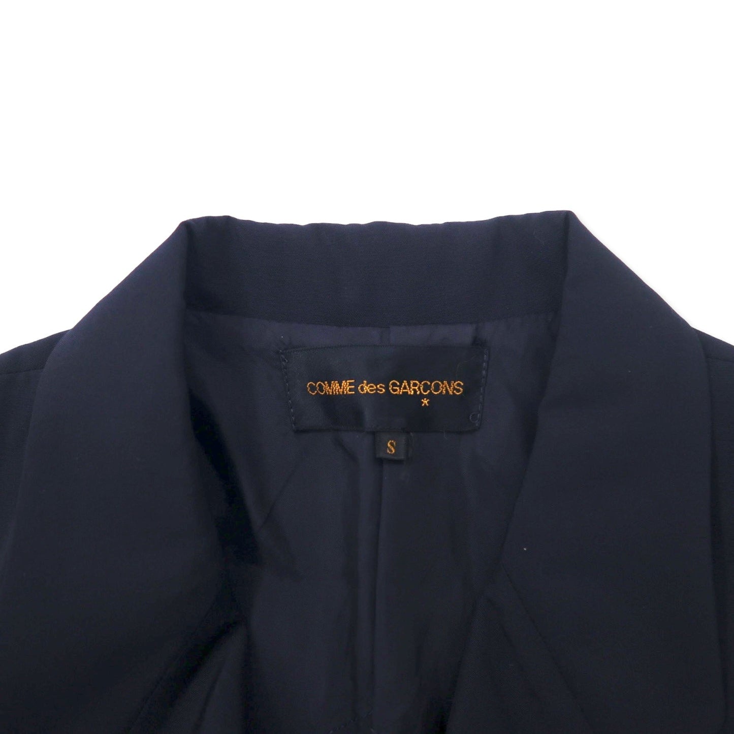 COMME des GARÇONS 90s 4B Tailored Jacket, Size Small, Navy Wool, GJ-11052S, Made in Japan