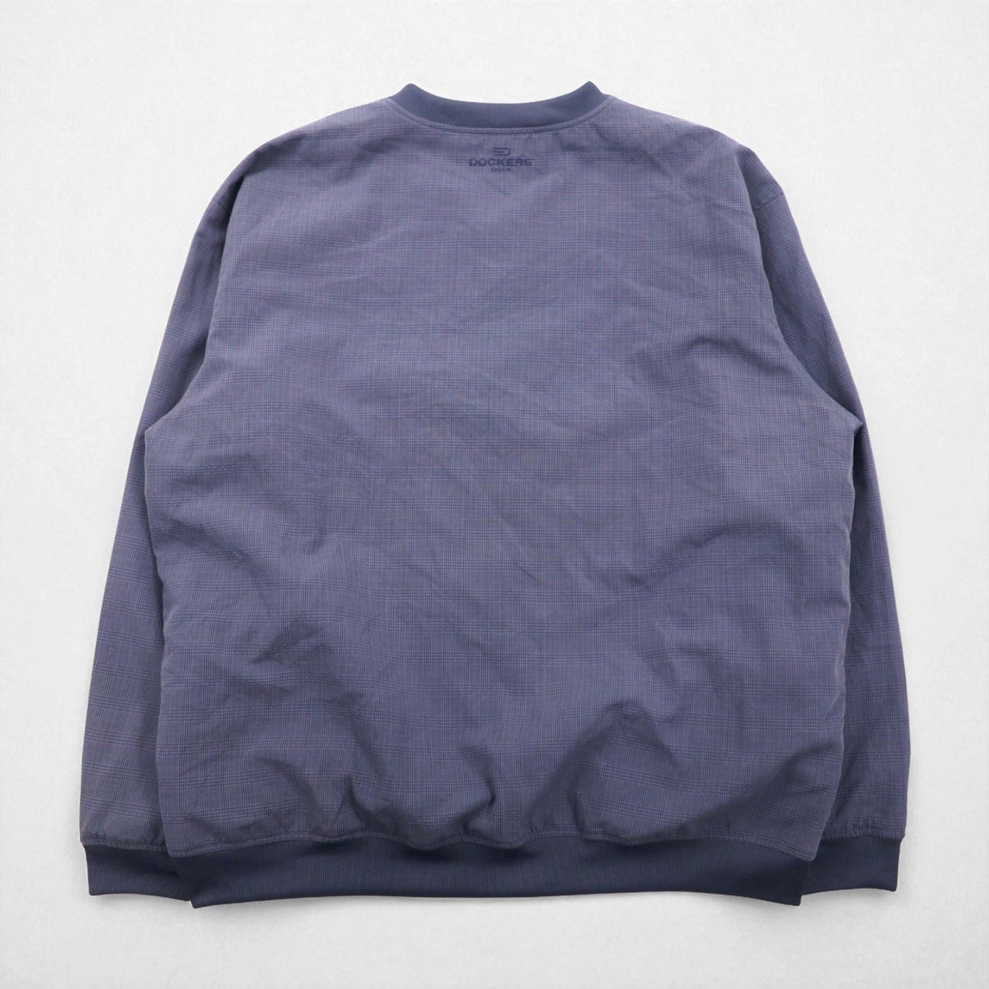 DOCKERS ( Levi's ) ピステ プルオーバー ナイロンジャケット XL グレー チェック レーヨン ポリエステル 防水