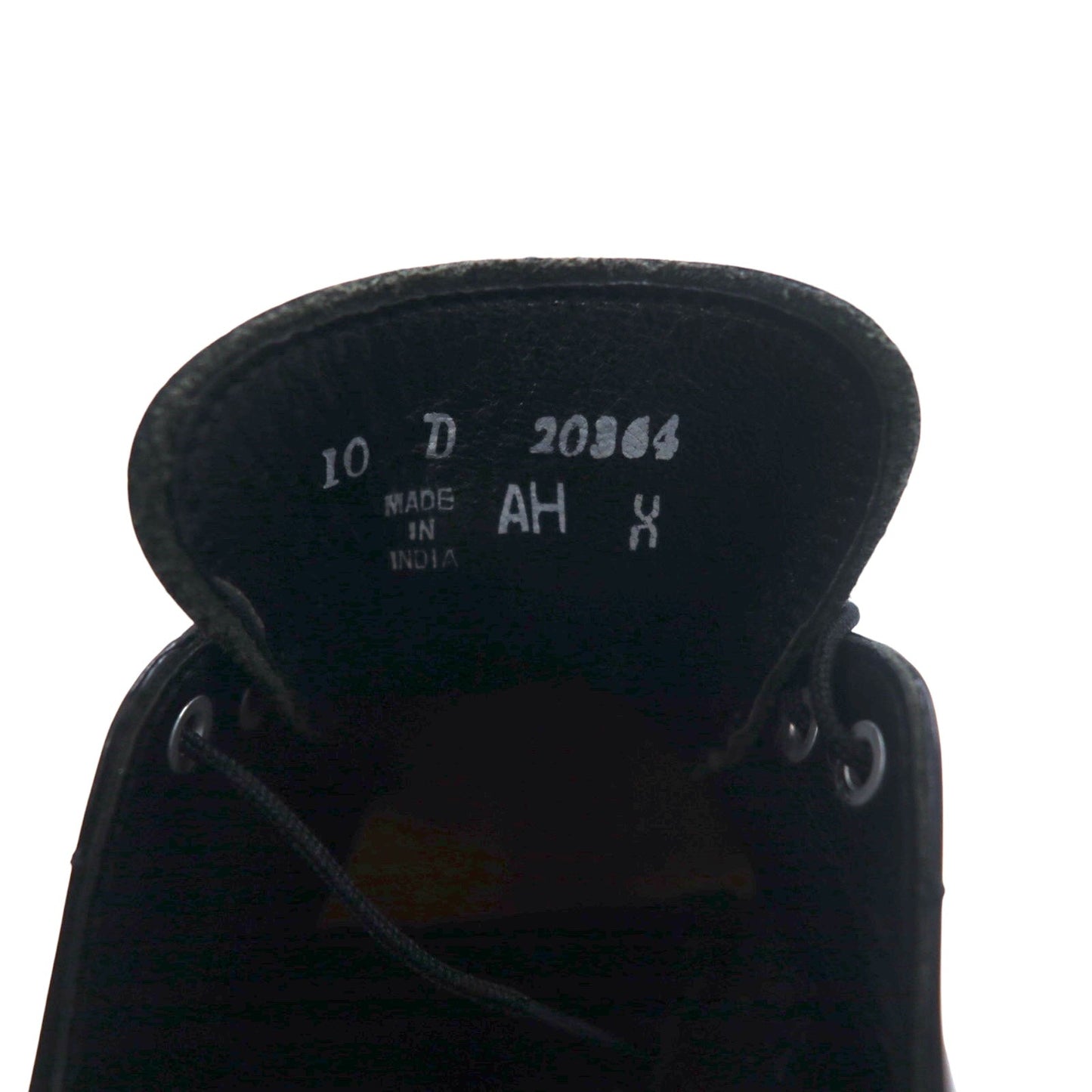 FLORSHEIM 80s Wingtip Medallion Dress Shoes, Size 28cm, Black Leather, 20364